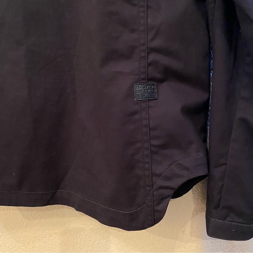 G-STAR Men Black Full Zipped Streetwear Hoodie Jacket Size Medium - Picture 8 of 11